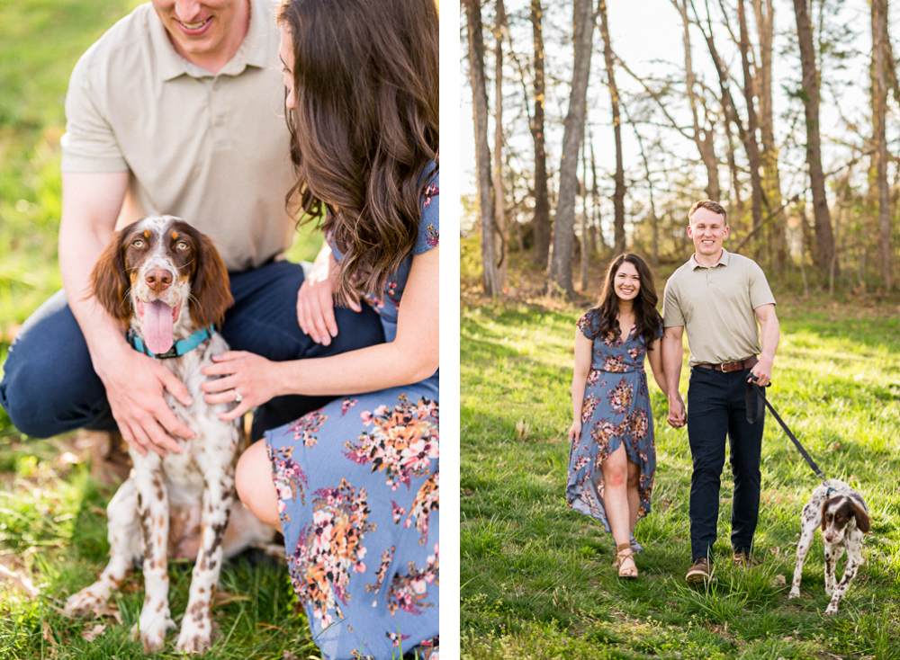 UVA Cheer-ful Engagement Session at Avonlea Farms - Hunter and Sarah Photography