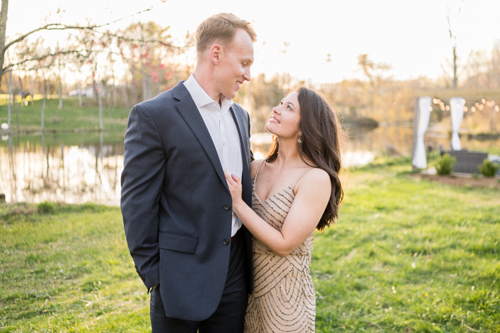 UVA Cheer-ful Engagement Session at Avonlea Farms - Hunter and Sarah Photography