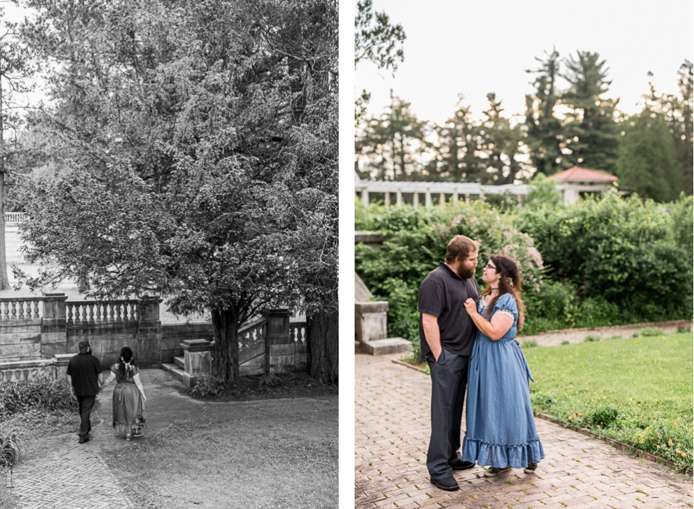 Stormy Spring Engagement Session at Swannanoa Palace - Hunter and Sarah Photography