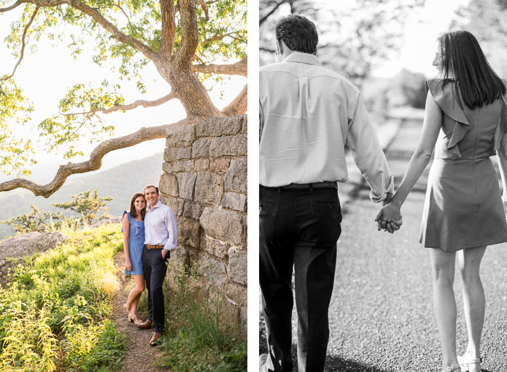 Cuddly Sunset Engagement Session on the Blue Ridge Parkway - Hunter and Sarah Photography