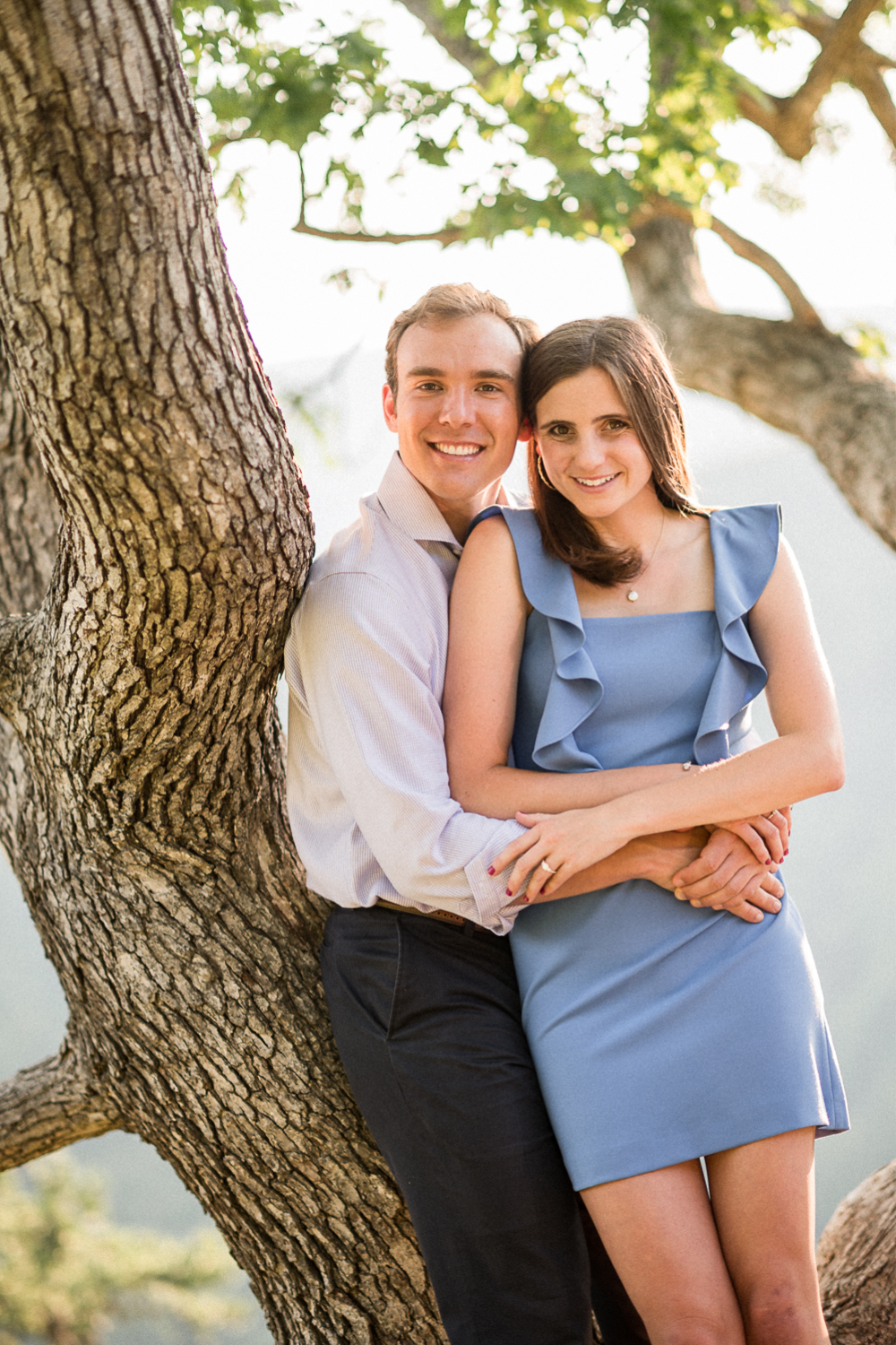 Cuddly Sunset Engagement Session on the Blue Ridge Parkway - Hunter and Sarah Photography