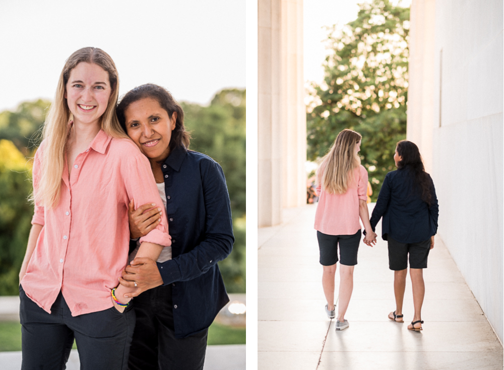 Same-Sex Summer Engagement Session on the National Mall - Hunter and Sarah Photography