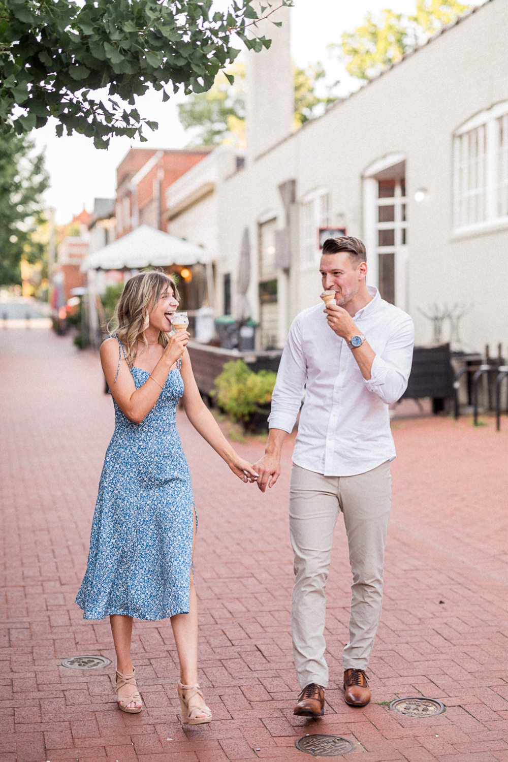 Sugar Sweet Engagement Session on the Downtown Mall - Hunter and Sarah Photography