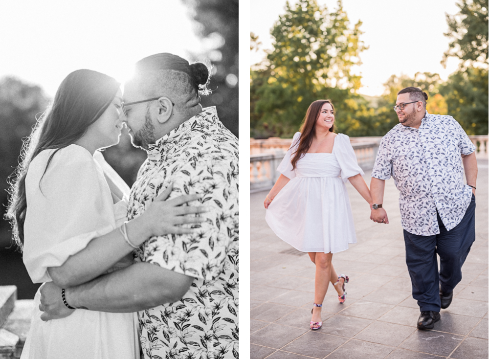 UVA Lawn Engagement Photoshoot - Hunter and Sarah Photography