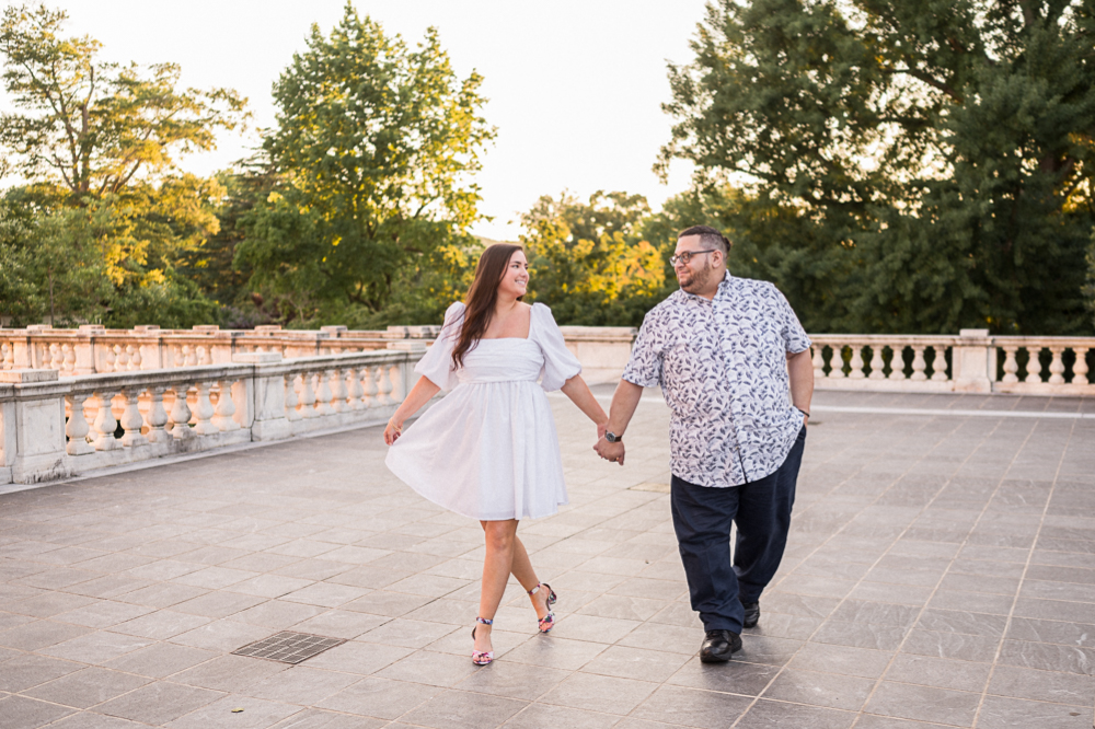 UVA Lawn Engagement Photoshoot - Hunter and Sarah Photography