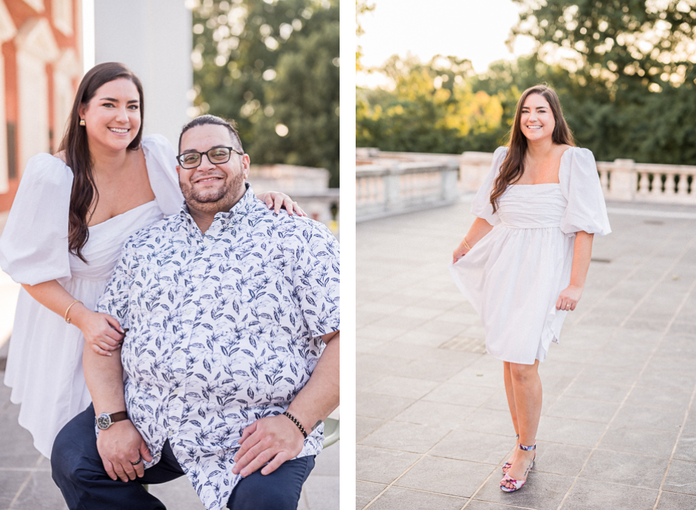 UVA Lawn Engagement Photoshoot - Hunter and Sarah Photography