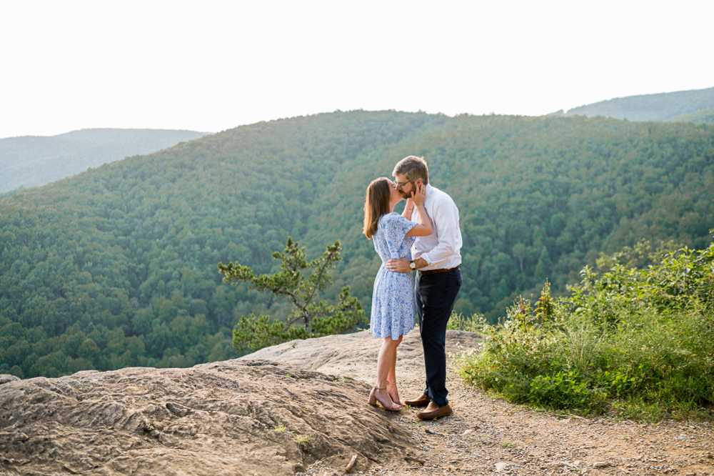 Summery Blue Ridge Parkway Engagement Session - Hunter and Sarah Photography