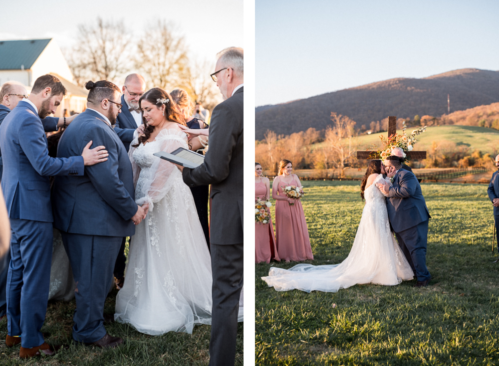 Fall Wedding at King Family Vineyards - Hunter and Sarah Photography