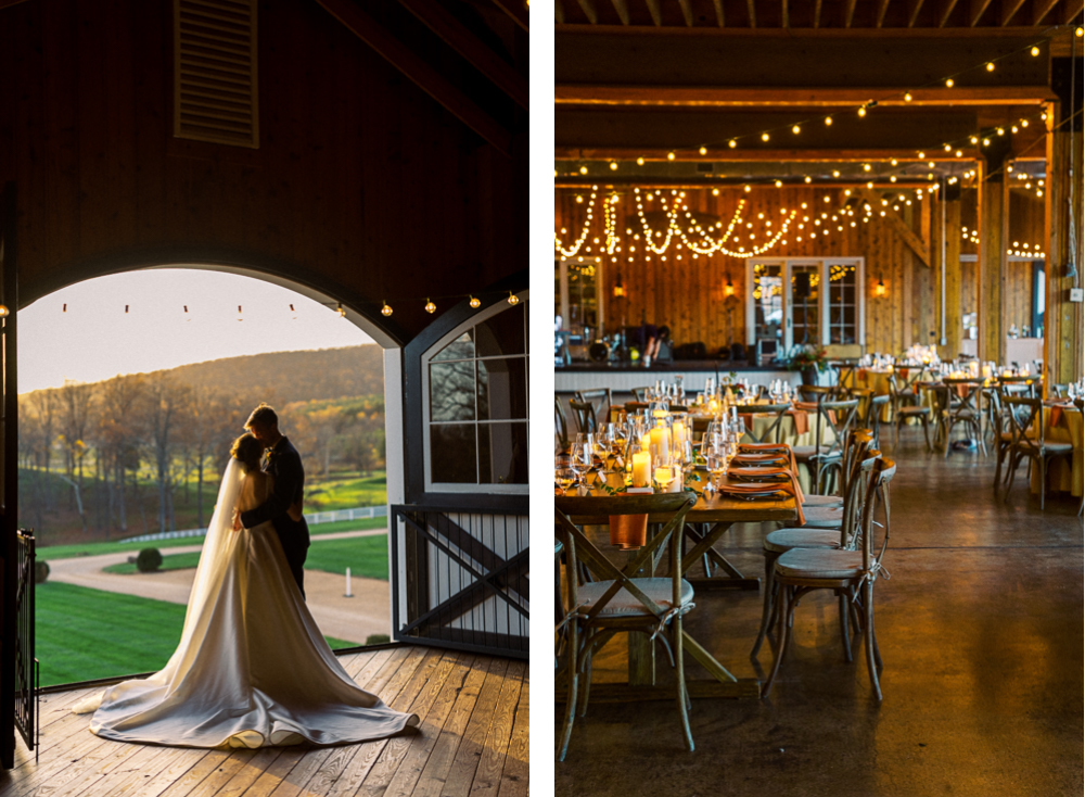 Stylish Fall Wedding at Castle Hill Cidery - Hunter and Sarah Photography