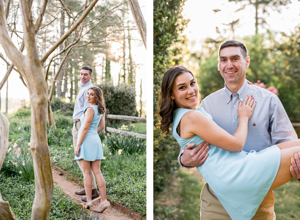 Spring Garden Engagement Session in Charlottesville, VA - Hunter and Sarah Photography 1