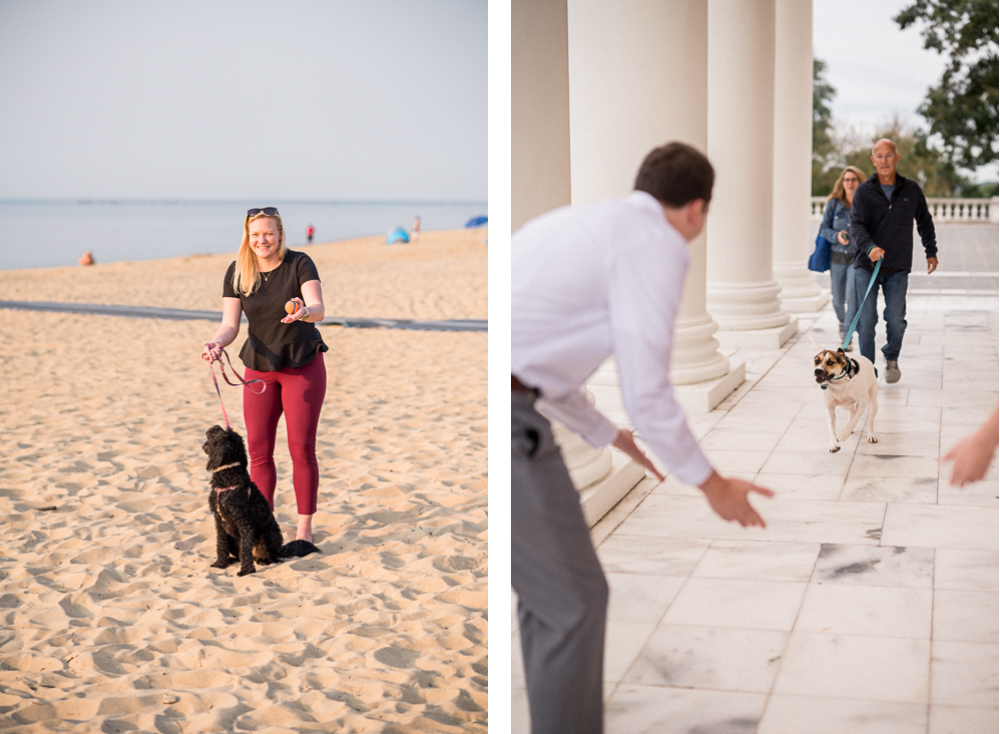 How to Photograph Dogs on an Engagement Session - Hunter and Sarah Photography