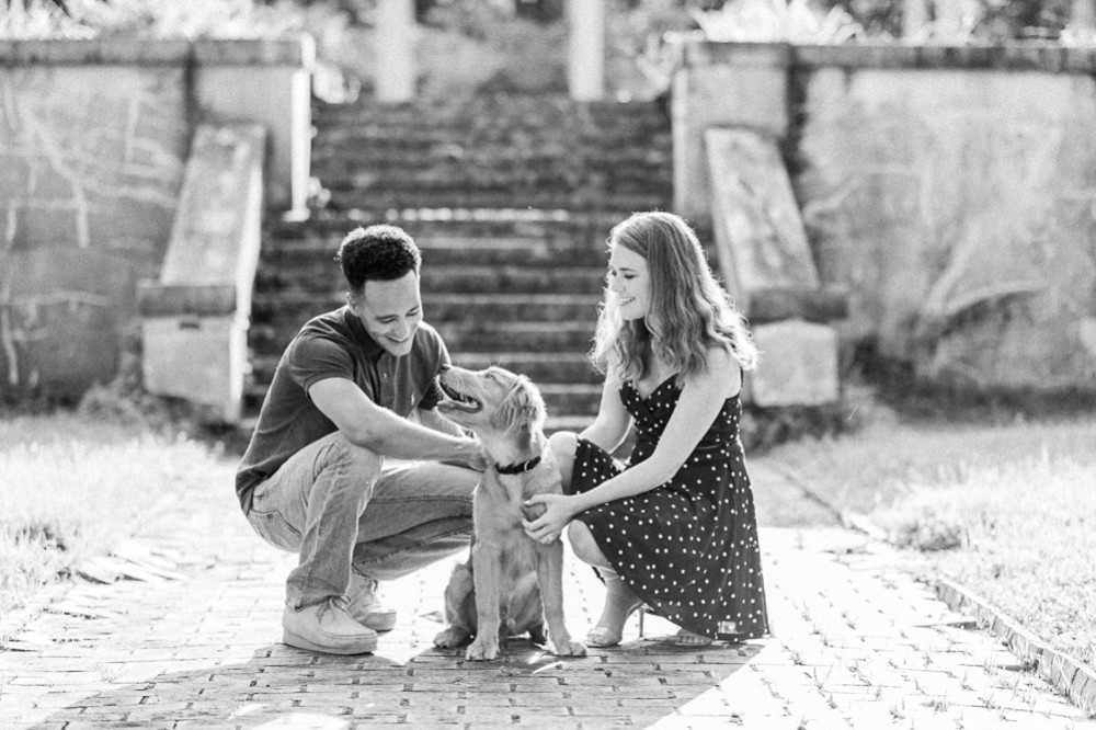 How to Photograph Dogs on an Engagement Session - Hunter and Sarah Photography