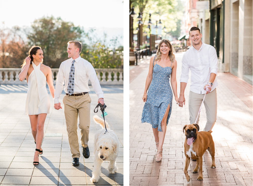 How to Photograph Dogs on an Engagement Session - Hunter and Sarah Photography