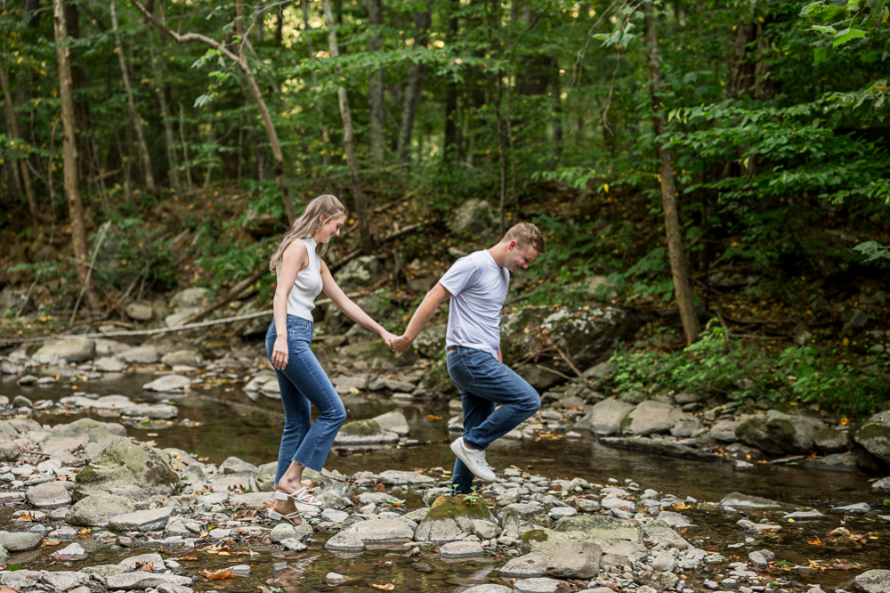 Sugar Hollow Engagement Session in Charlottesville - Hunter and Sarah Photography