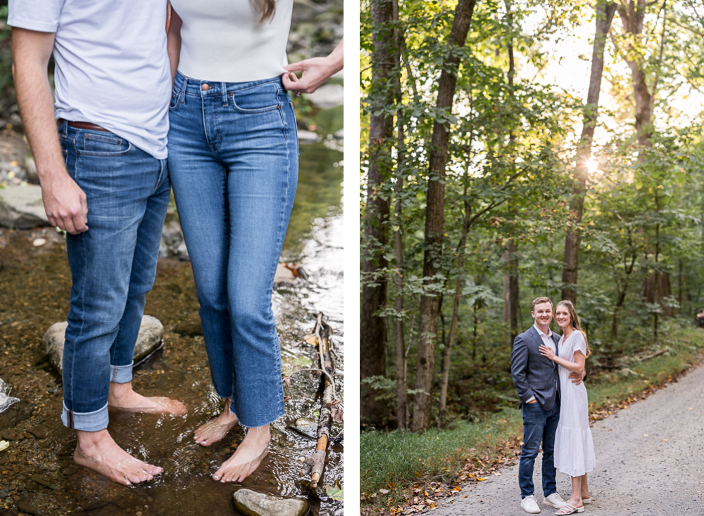 Hiking Outdoor Engagement Session in Charlottesville - Hunter and Sarah Photography
