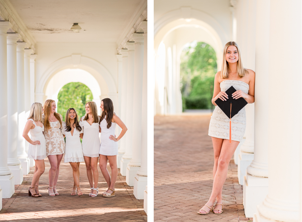 The Best Spots on the Lawn for a UVA Grad Session - Hunter and Sarah Photography