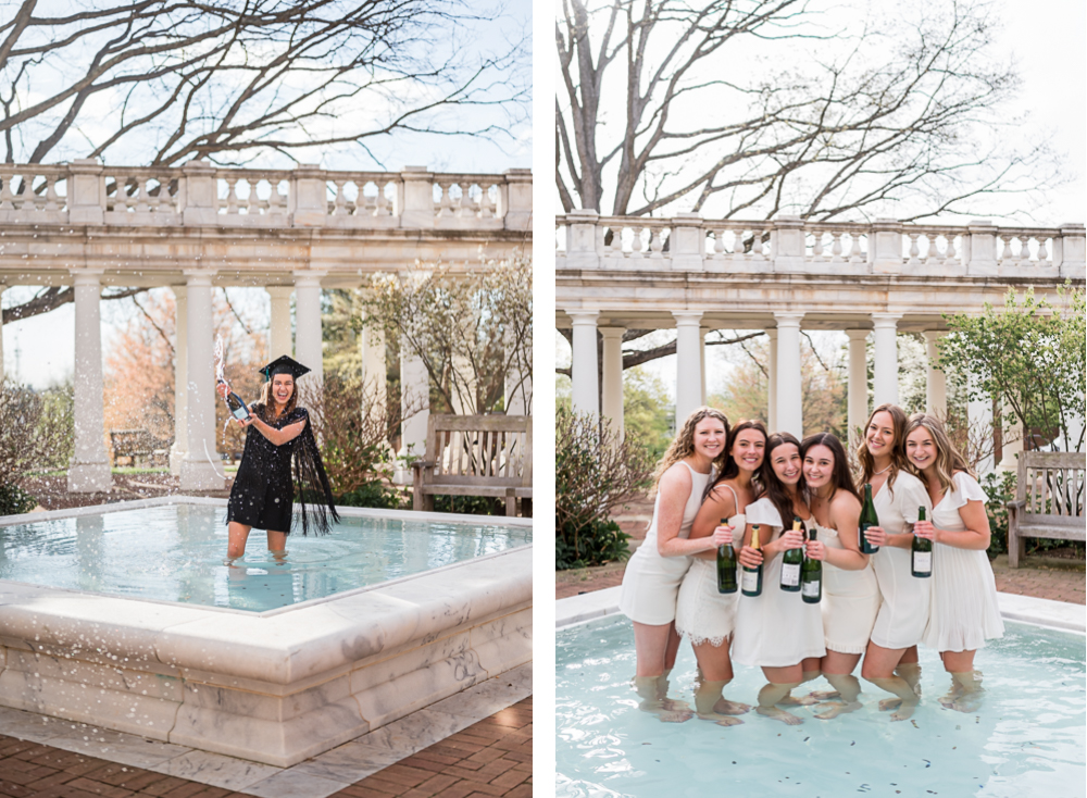 The Best Spots on the Lawn for a UVA Grad Session - Hunter and Sarah Photography