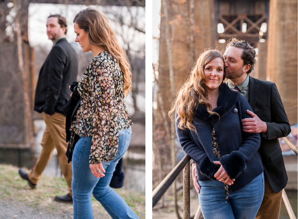 Downtown Richmond River Engagement Session - Hunter and Sarah Photography