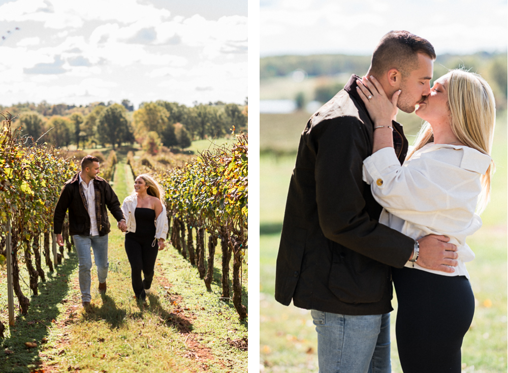 Engagement at Trump Vineyards - Hunter and Sarah Photography