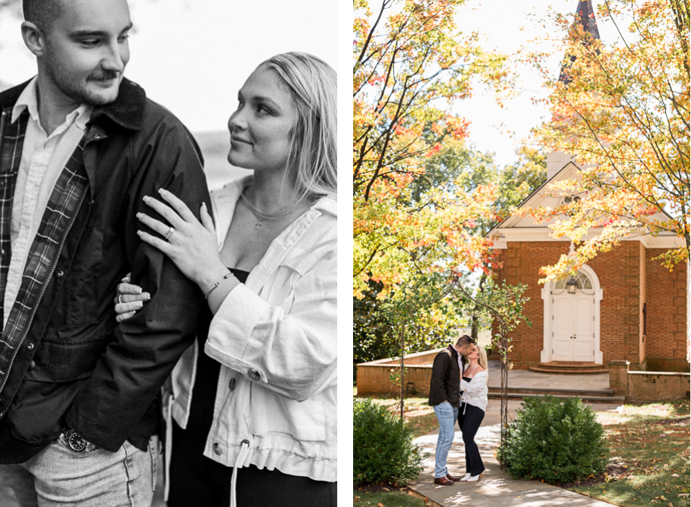 Fall Surprise Proposal at Albemarle Estate - Hunter and Sarah Photography