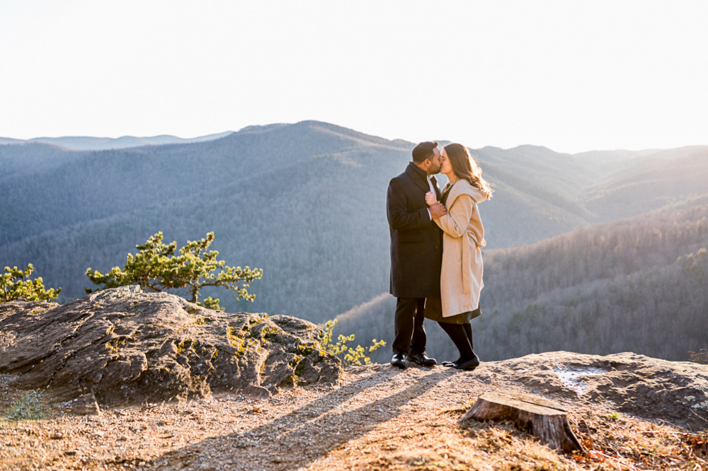 February Engagement Session Along the Blue Ridge Parkway