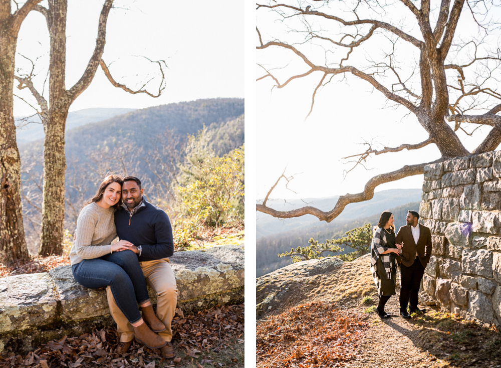 February Engagement Session Along the Blue Ridge Parkway