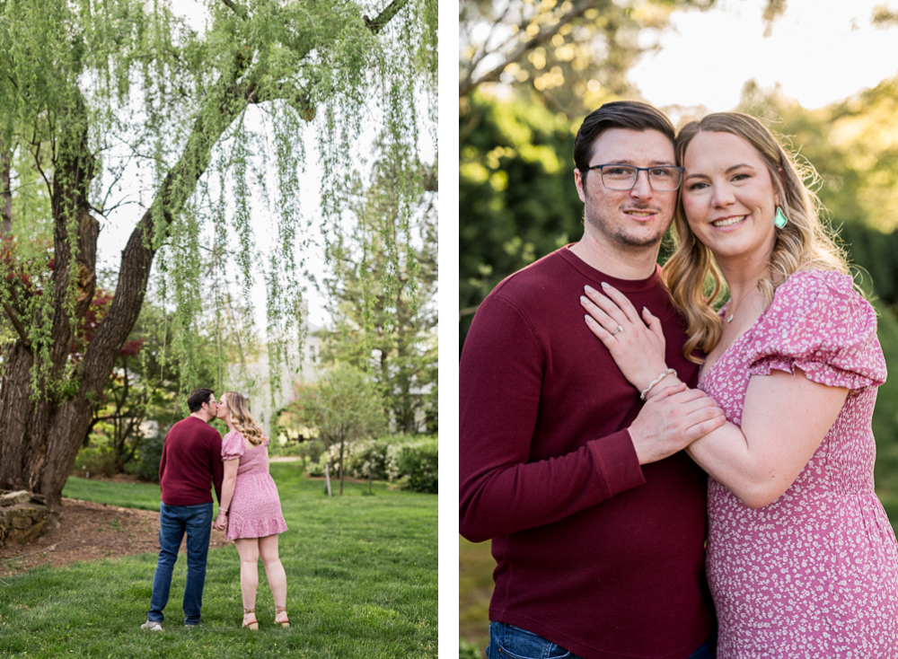 Spring Engagement Session at the Gardens at Waterperry Farm - Hunter and Sarah Photography