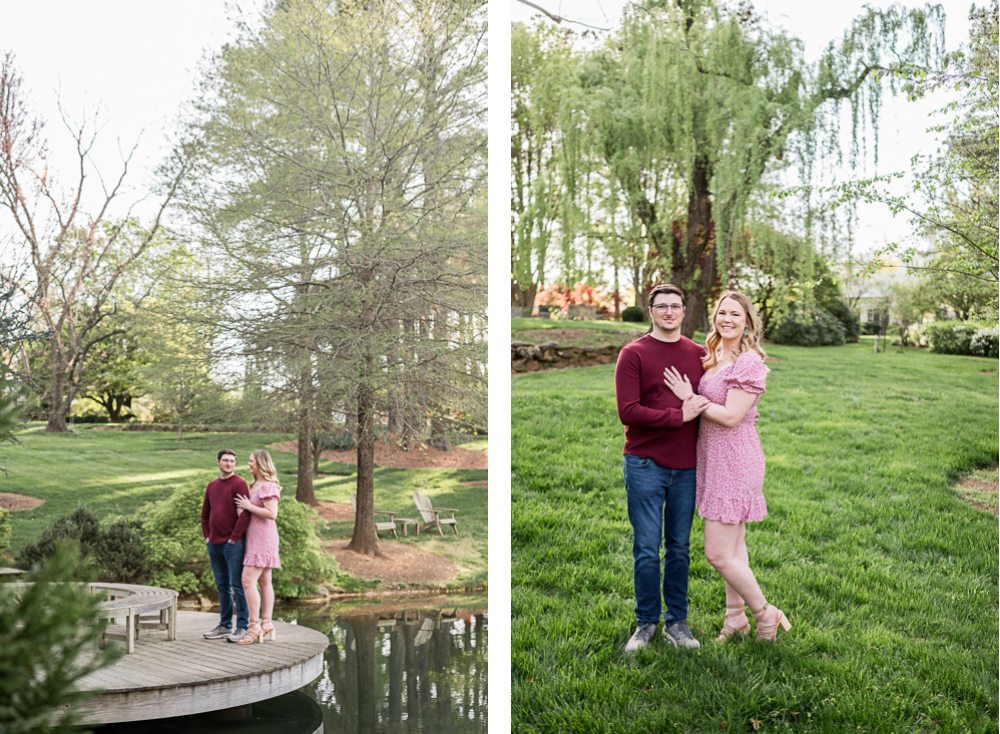 Spring Engagement Session at the Gardens at Waterperry Farm - Hunter and Sarah Photography
