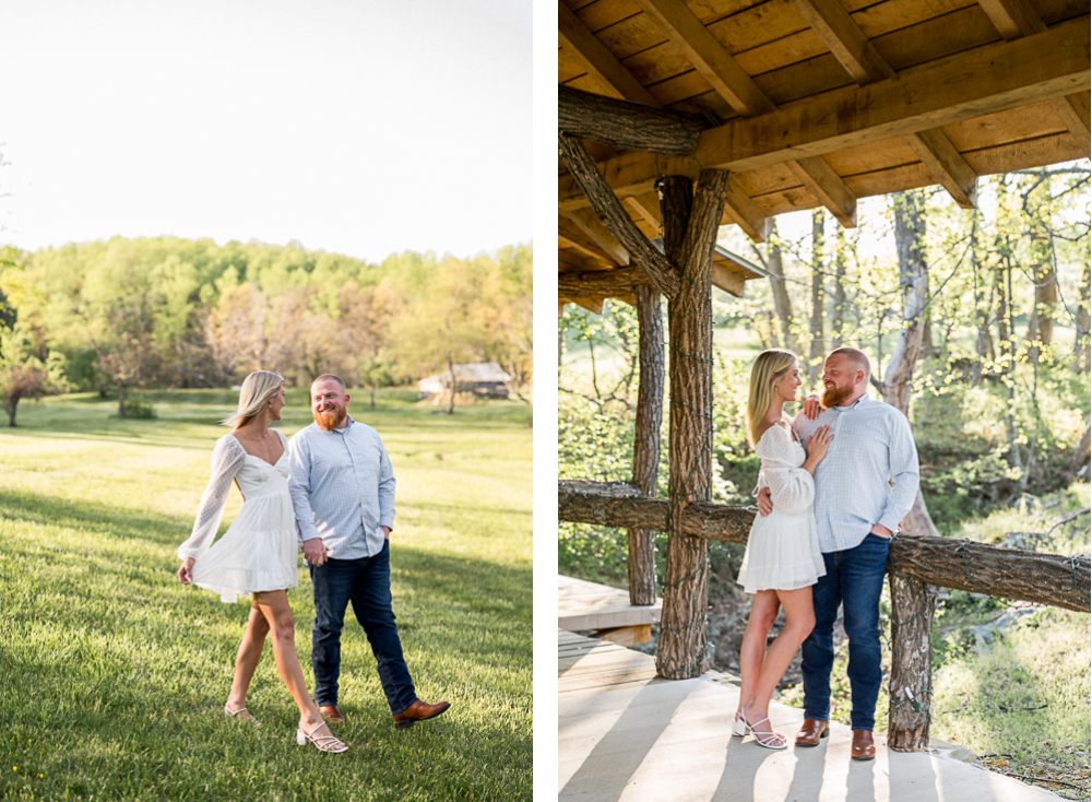 Spring Private Farm Engagement Session - Hunter and Sarah Photography