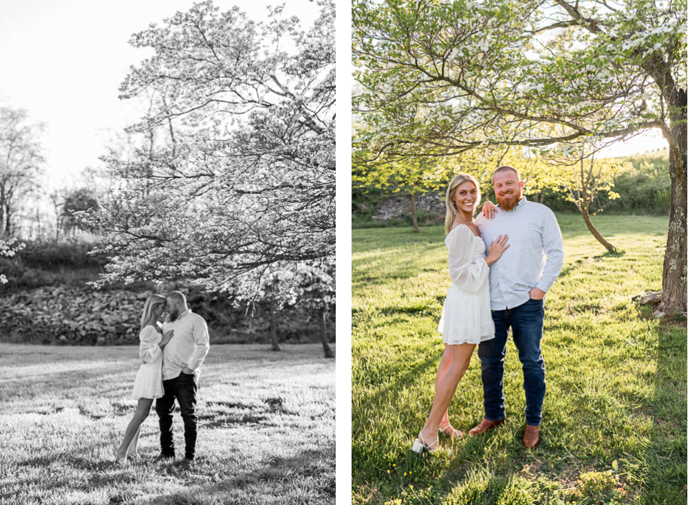 Spring Private Farm Engagement Session - Hunter and Sarah Photography