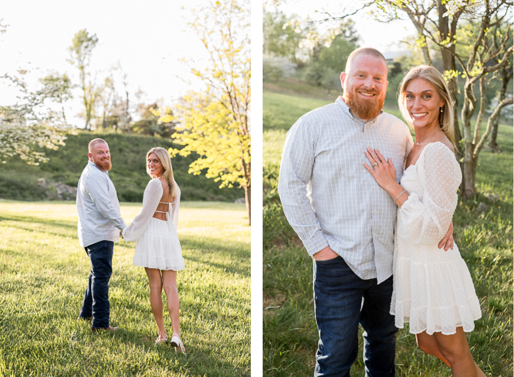 Spring Private Farm Engagement Session - Hunter and Sarah Photography