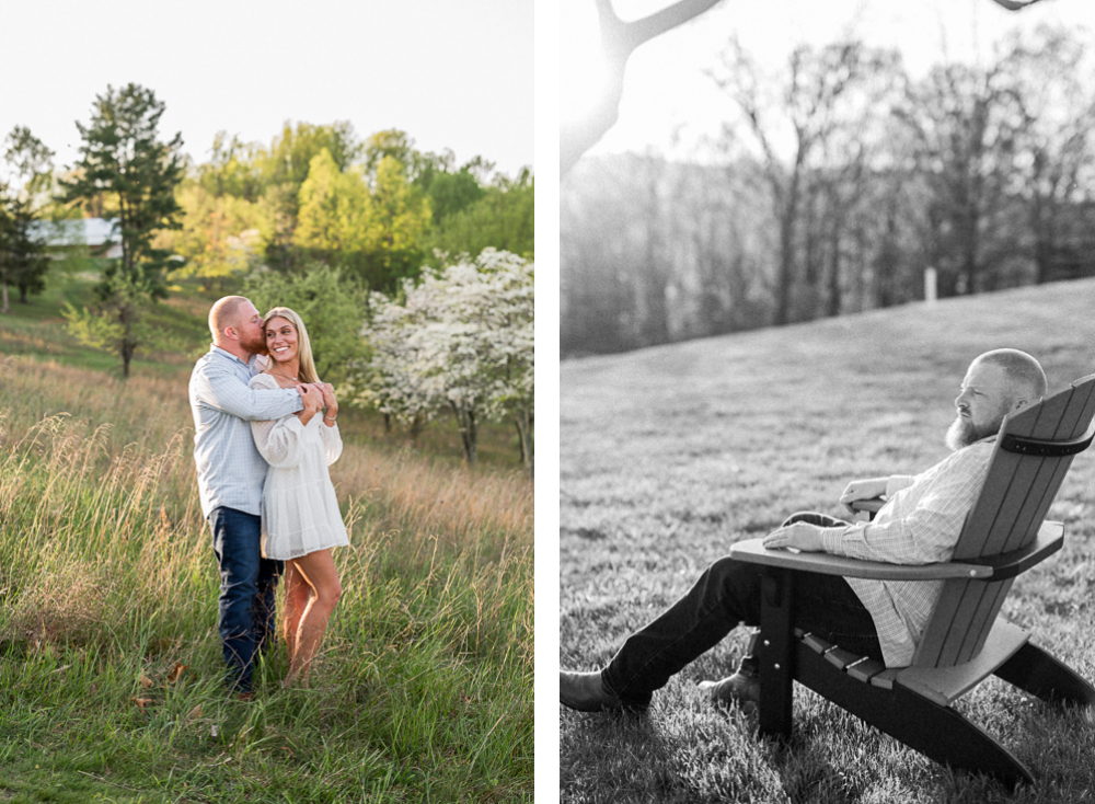 Spring Private Farm Engagement Session - Hunter and Sarah Photography