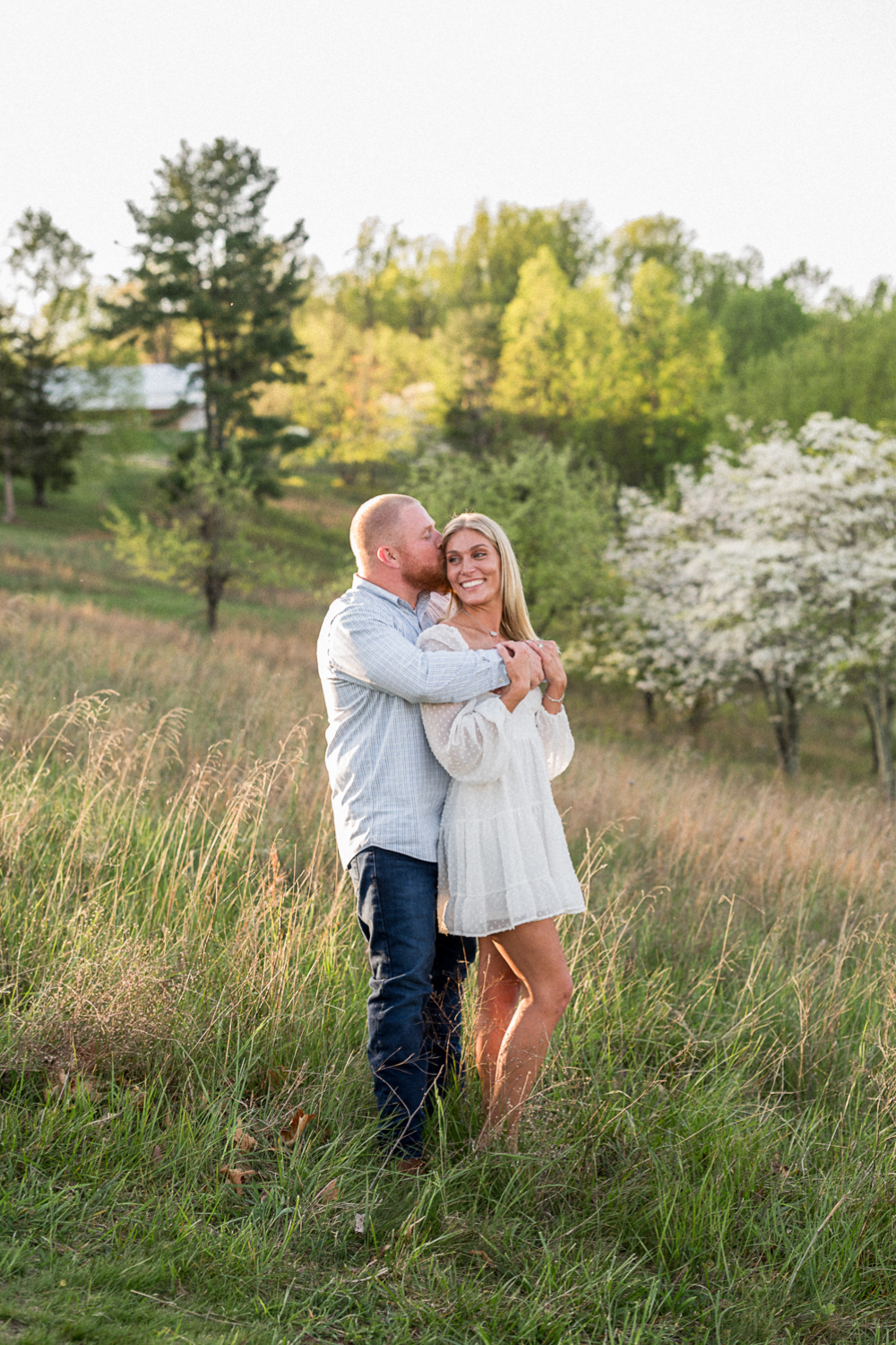 Spring Private Farm Engagement Session - Hunter and Sarah Photography