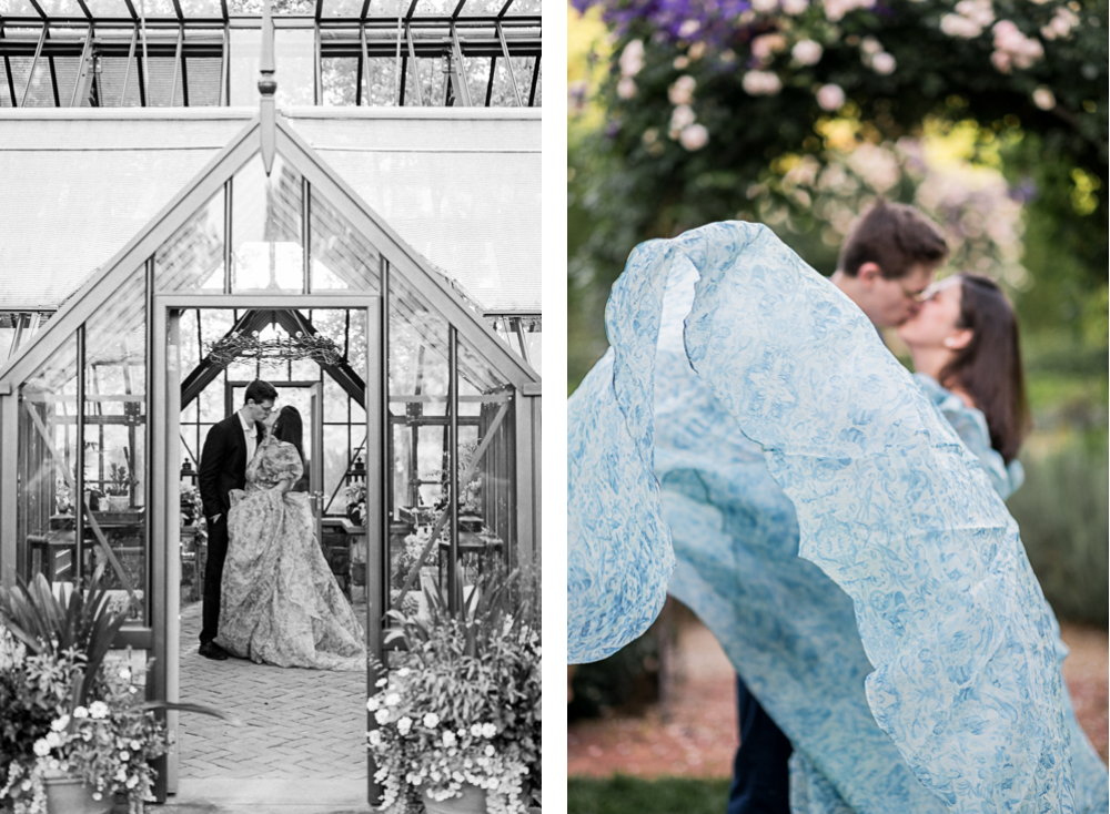 Garden Engagement Session at Waterperry Farm - Hunter and Sarah Photography