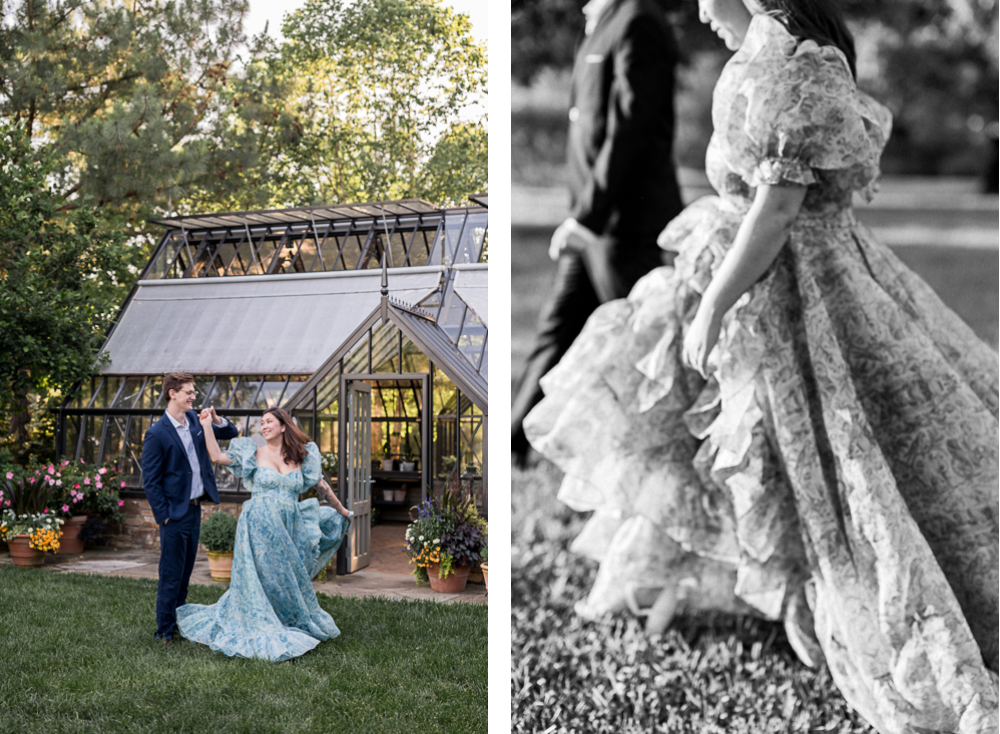 Garden Engagement Session at Waterperry Farm - Hunter and Sarah Photography