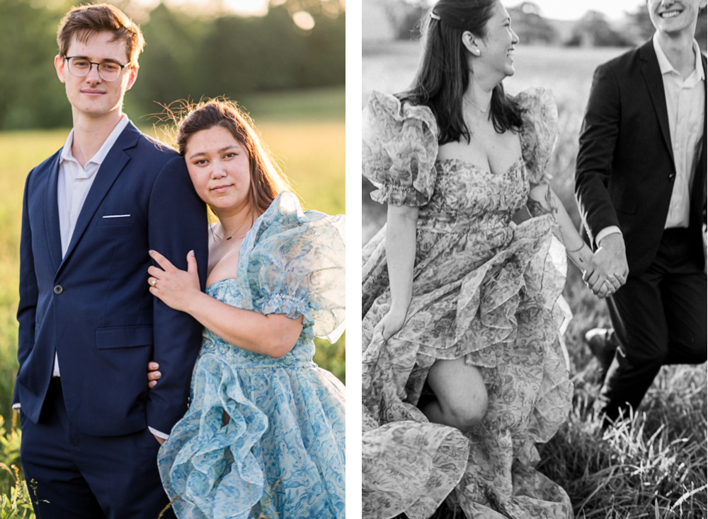 Garden Engagement Session at Waterperry Farm - Hunter and Sarah Photography