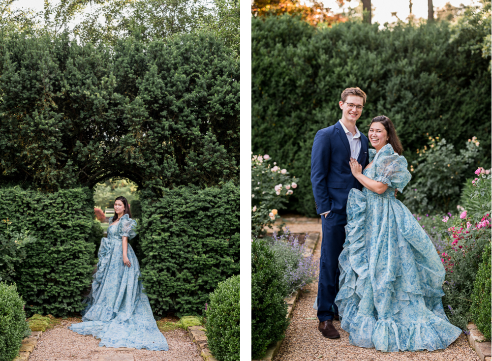 Garden Engagement Session at Waterperry Farm - Hunter and Sarah Photography