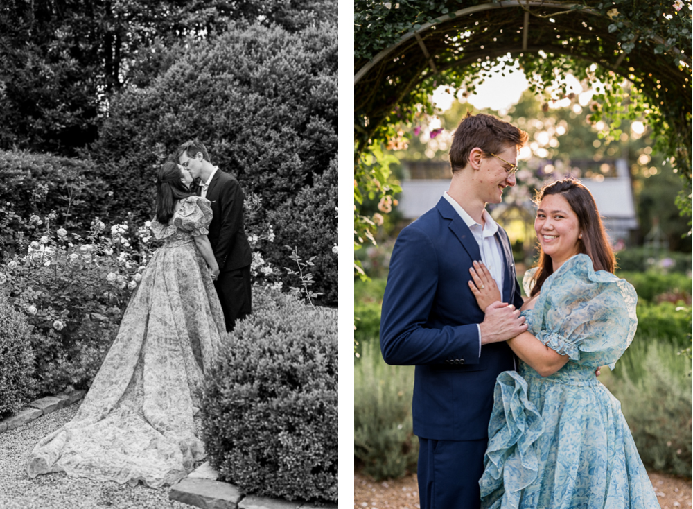 Layered Engagement Dress at Waterperry Farm and Garden