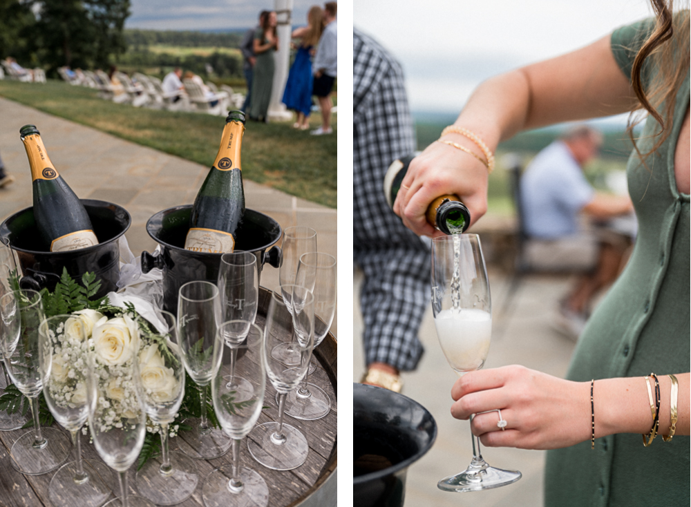 Surprise Engagement with Friends at Trump Winery - Hunter and Sarah Photography