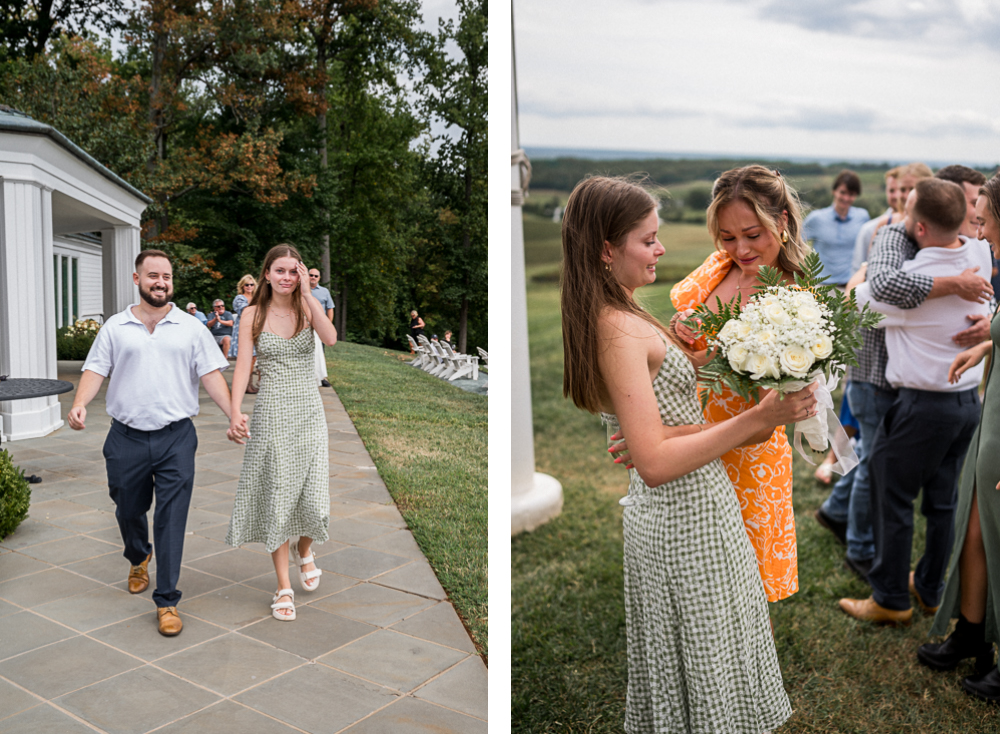 Surprise Engagement with Friends at Trump Winery - Hunter and Sarah Photography