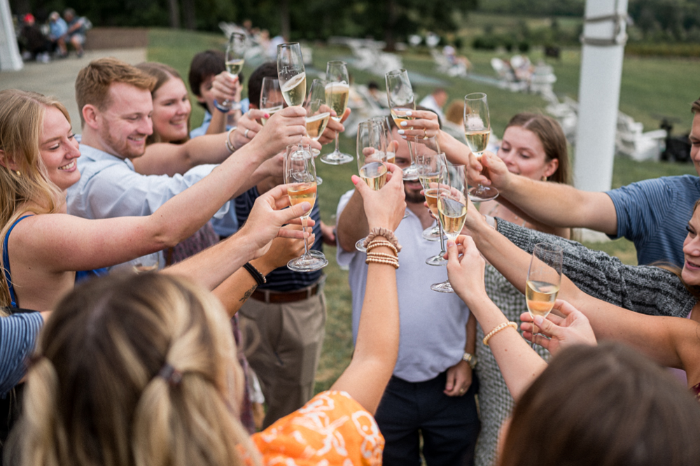 Overcast Surprise Proposal at Trump Winery and Albemarle Estate - Hunter and Sarah Photography