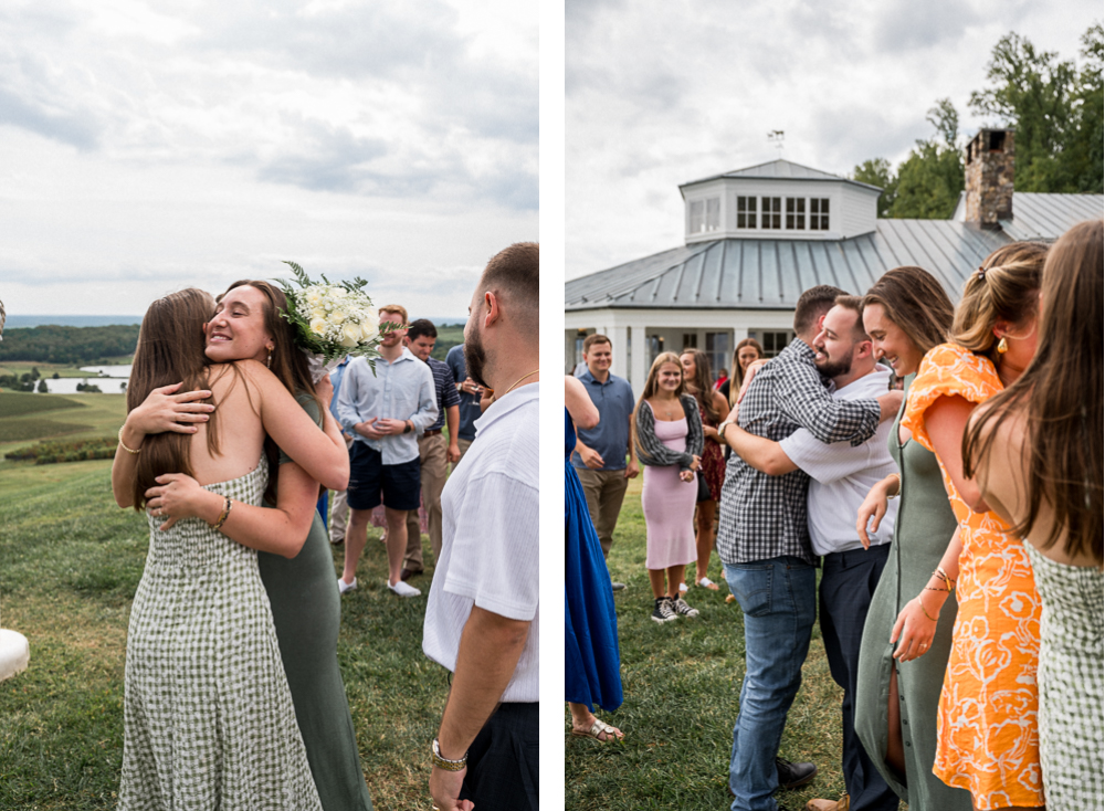 Surprise Engagement with Friends at Trump Winery - Hunter and Sarah Photography