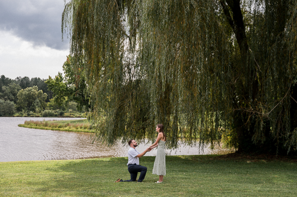 Surprise Engagement with Friends at Trump Winery - Hunter and Sarah Photography