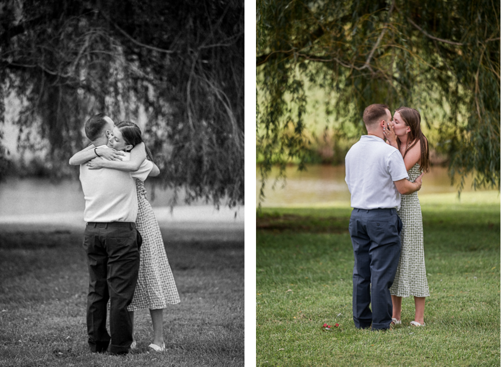 Overcast Surprise Proposal at Trump Winery and Albemarle Estate - Hunter and Sarah Photography