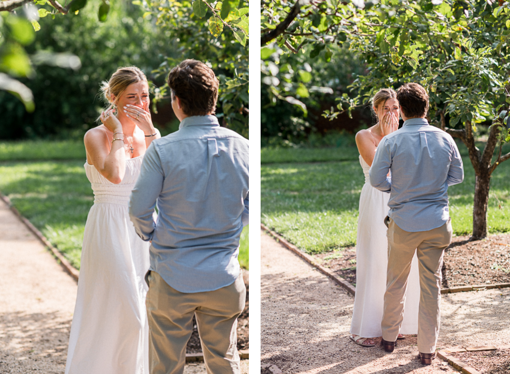 Summer Surprise Proposal at UVA's Lawn - Hunter and Sarah Photography