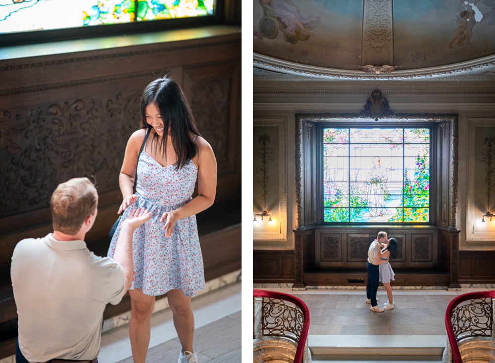 Swannanoa Palace Surprise Proposal - Hunter and Sarah Photography