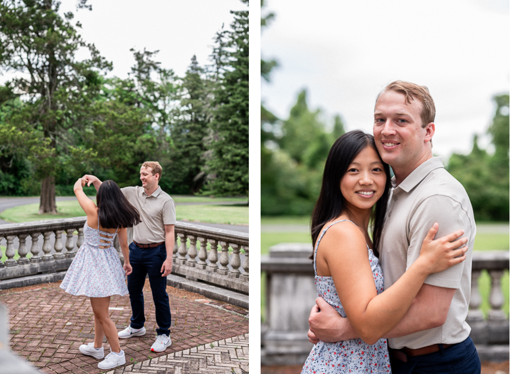 Surprise Engagement Inside Swannanoa Palace - Hunter and Sarah Photography