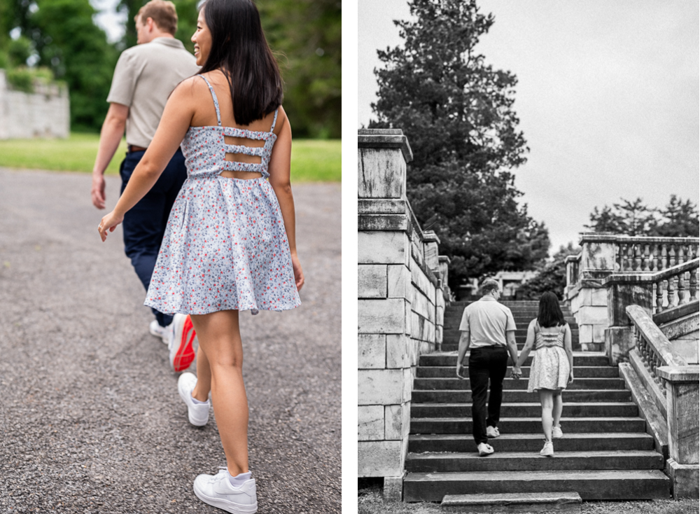 Surprise Engagement Inside Swannanoa Palace - Hunter and Sarah Photography