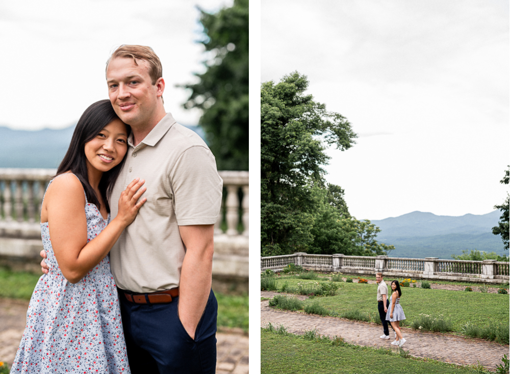 Surprise Engagement Inside Swannanoa Palace - Hunter and Sarah Photography