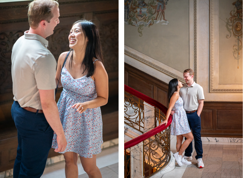 Swannanoa Palace Surprise Proposal - Hunter and Sarah Photography